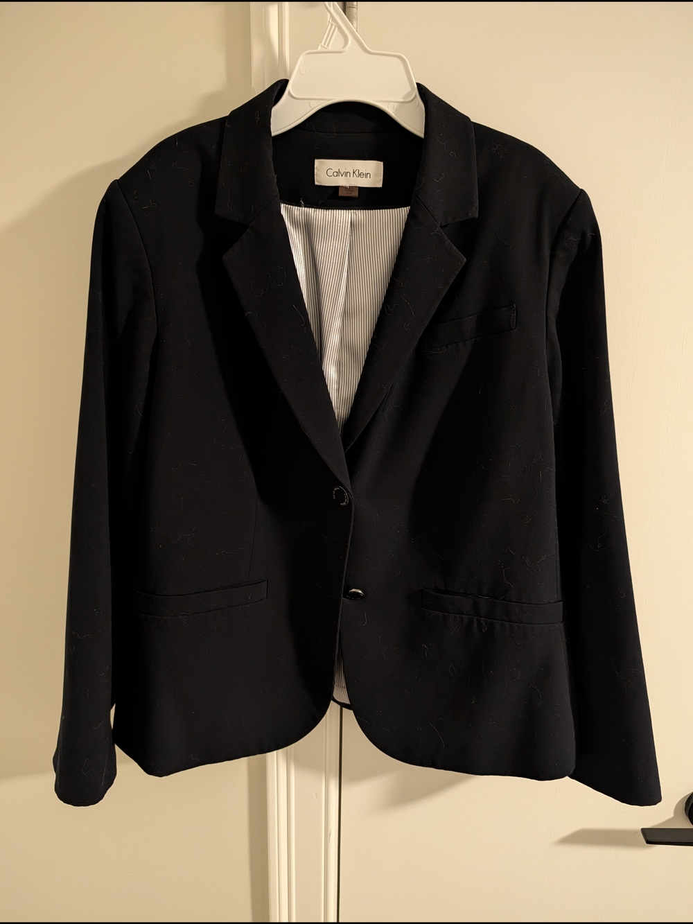 Calvin Klein Women's Navy Suit with Blazer and Skirt